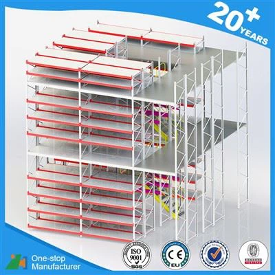 多層ラックを備えた頑丈な鉄骨構造の中二階床の供給